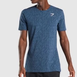 Gymshark Critical T-Shirt M Medium Blue Short Sleeve Shirt